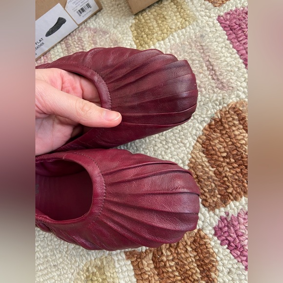 Free People Cara Leather Ballet flats Raspberry - Picture 8 of 8